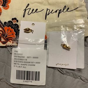 NWT Free People Shell Charms for Hoop Earrings